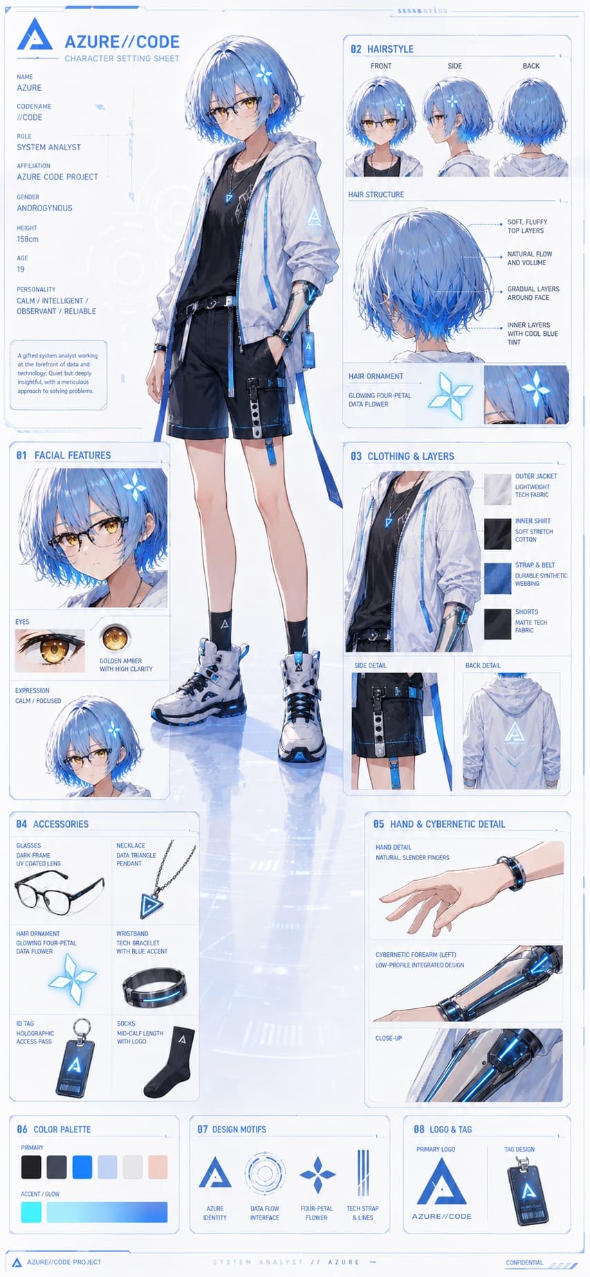 Close-up breakdown of costume and gear details
