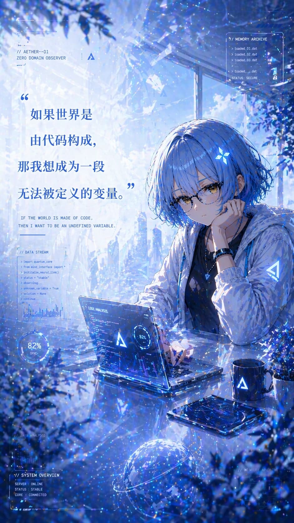 “Zero-Domain Observer” — second concept poster